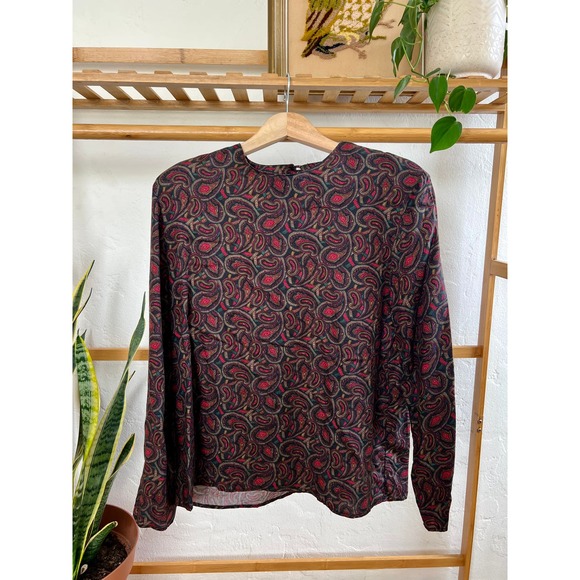 Vintage Paisley Print Blouse - Picture 1 of 7